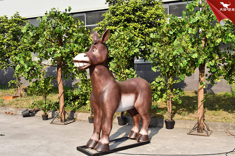 仿真驢，仿真動物雕塑，卡通動物模型
