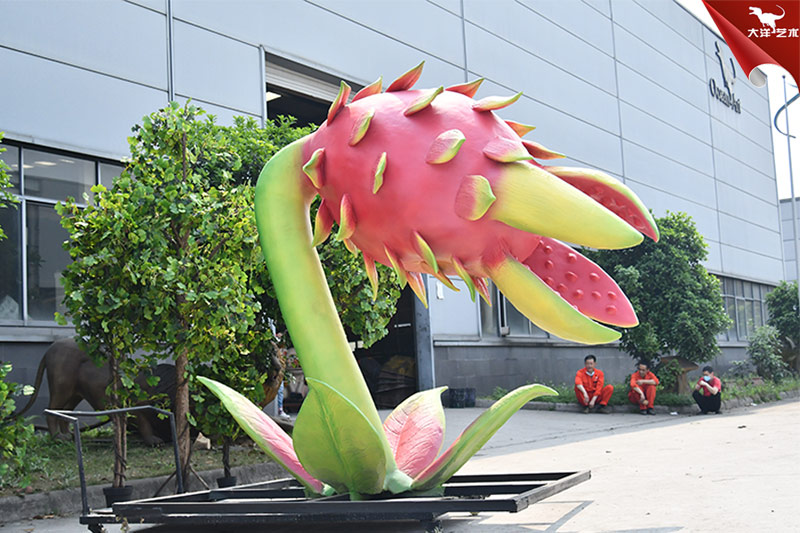 食人花，仿真火龍果，大型植物模型制作