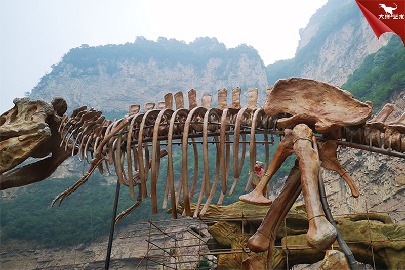 恐龍化石骨架，霸王龍化石骨架