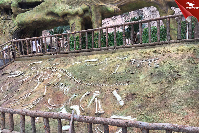 恐龍化石，恐龍骨架模型