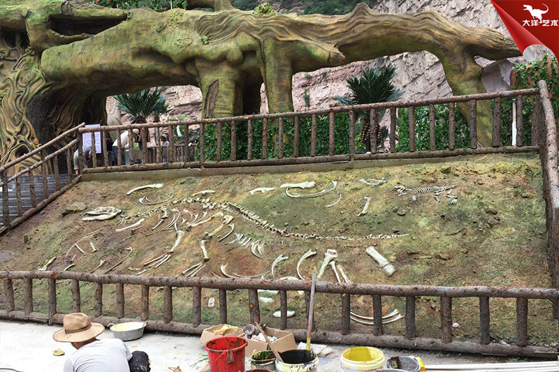 恐龍化石，恐龍骨架模型