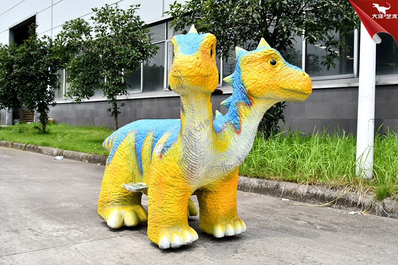 雙頭電動(dòng)恐龍車，恐龍兒童游樂車