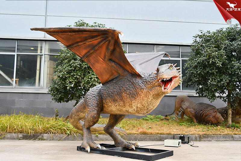 仿真飛龍模型，能動會叫的仿真西方龍模型