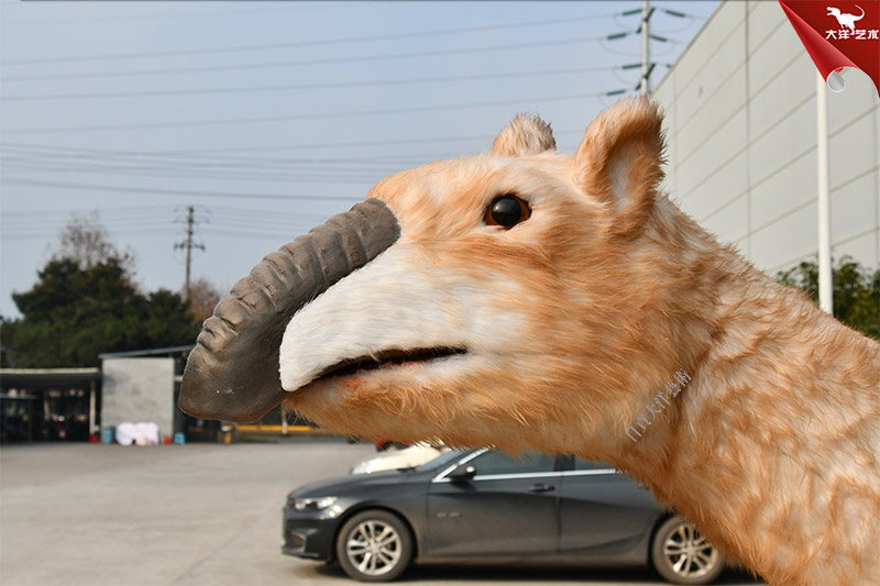 長頸駝遠古仿真動物模型制作