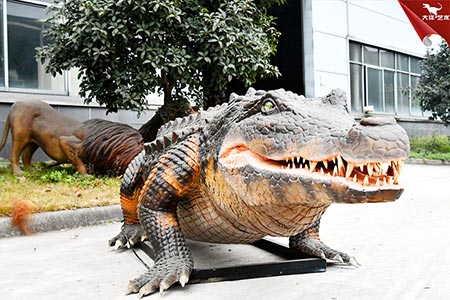 仿真鱷魚，仿真動物制作